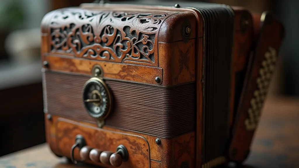 Restored antique accordion