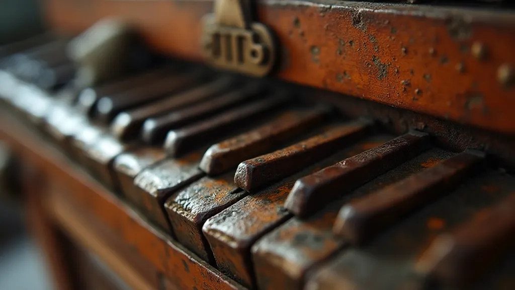 Antique accordion detail