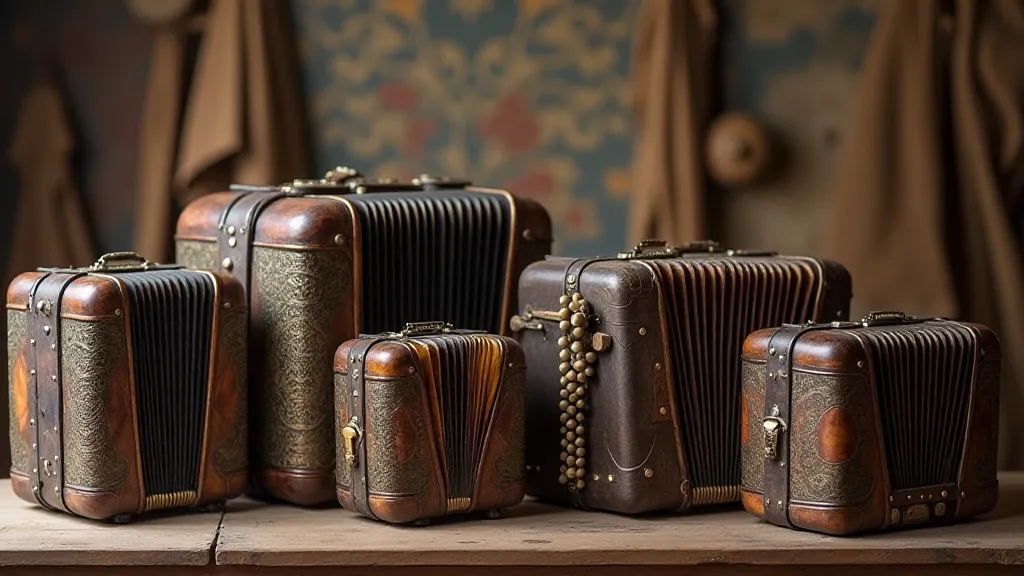 Collection of Antique Accordions
