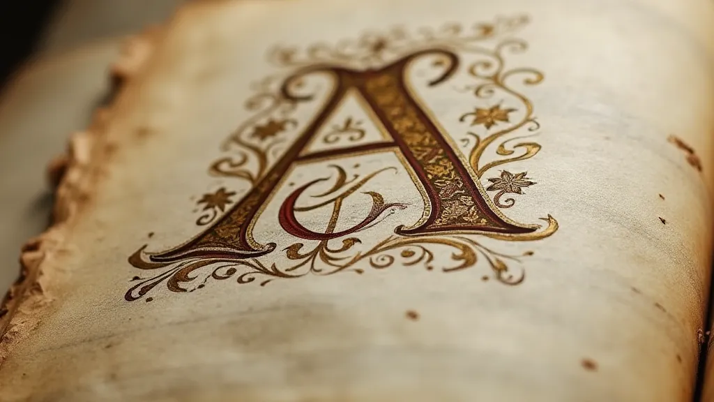 Detail of a medieval manuscript page